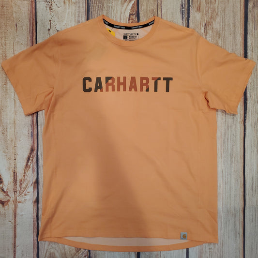 CARHARTT FORCE RELAXED FIT BLOCK LOGO GRAPHIC TEE