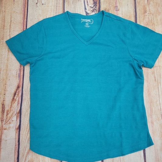 CLEARANCE CANYON GUIDE GLENDA VNECK TEXTURED TEE 30216