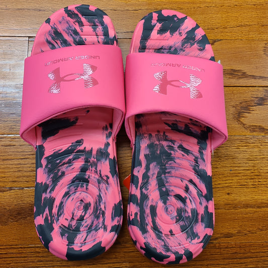 Under Armour Ansa Regrind Slide Pink Camo Women's