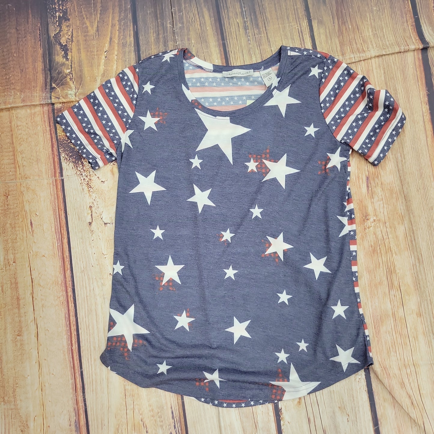 KEREN HART NAVY STAR TEE