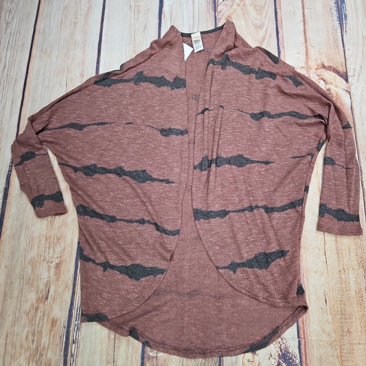 7TH RAY DUSTY ROSE /CHARCOAL STRIPE LONG CAMI