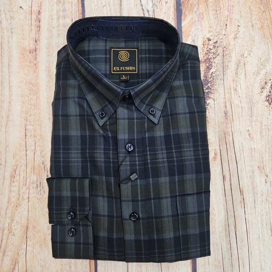 F/X FUSION L/S/MULTI  PLAID D1915