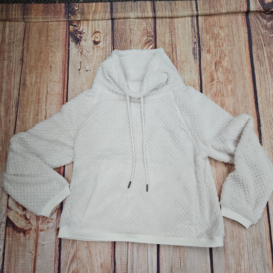 CLEARANCE KEREN HART IVORY PULLOVER SWEATSHIRT COWL NECK 65028