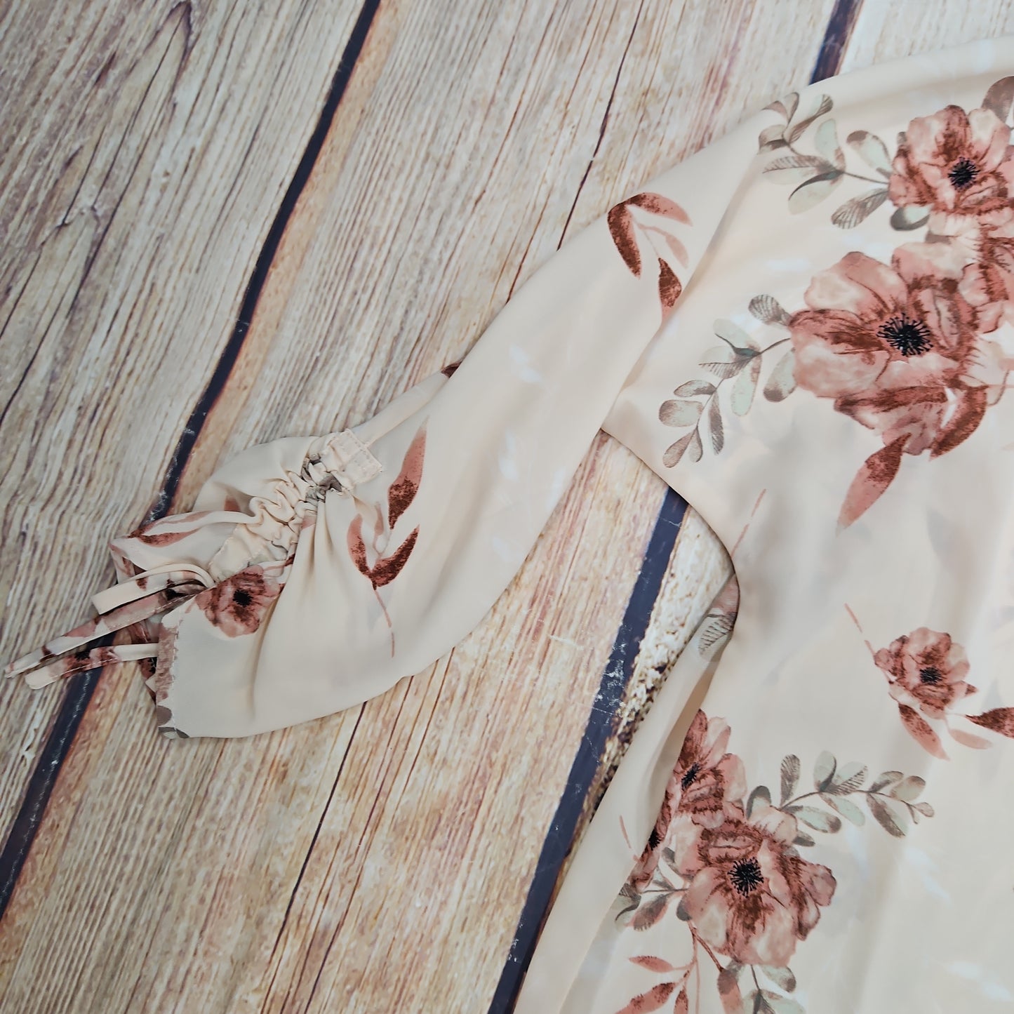 KEREN HART PINK FLORAL BLOUSE