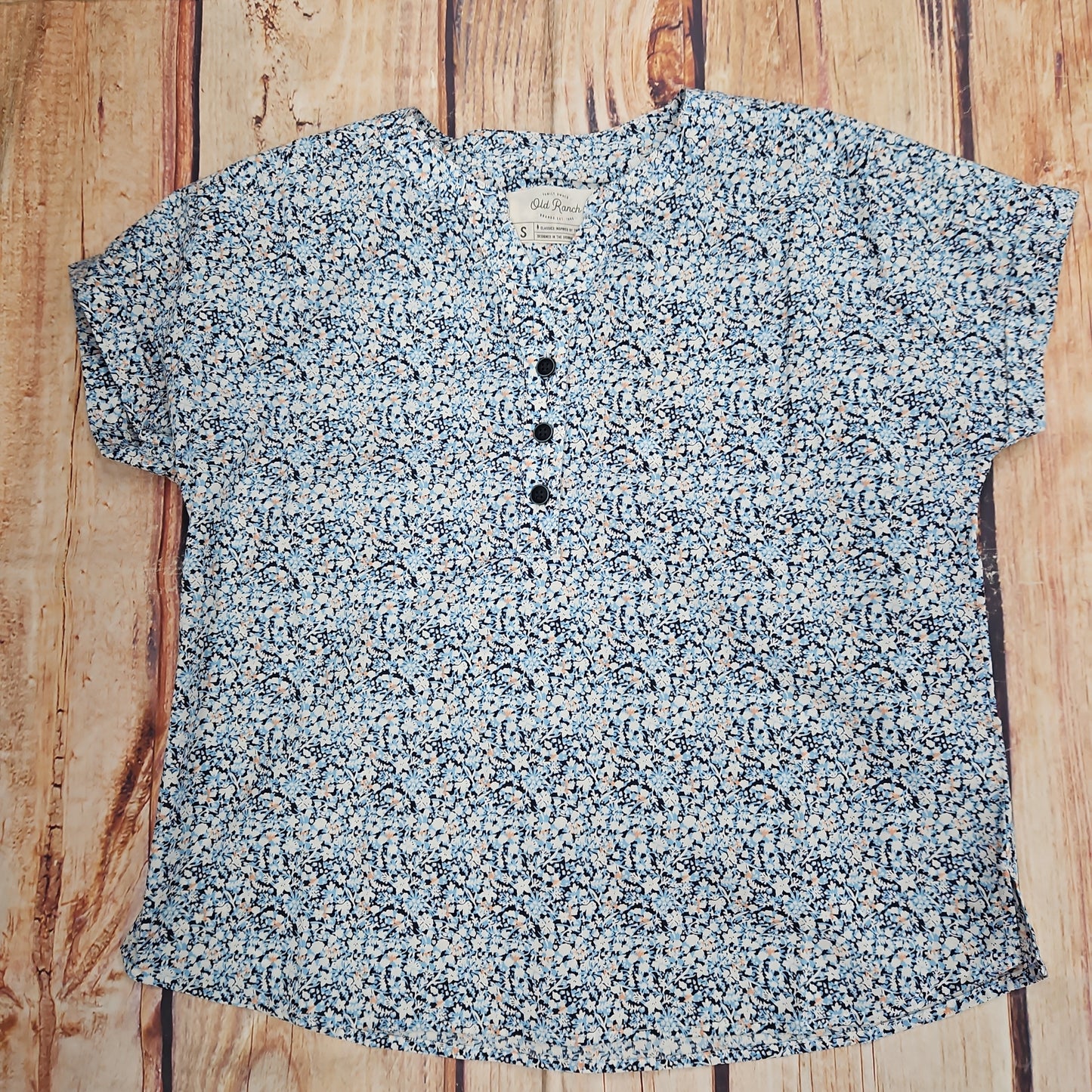 CLEARANCE OLD RANCH HANNA TOP DARK DENIM