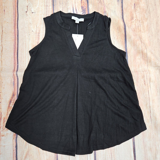 KEREN HART BLACK KNIT SLEEVELESS TOP 26013