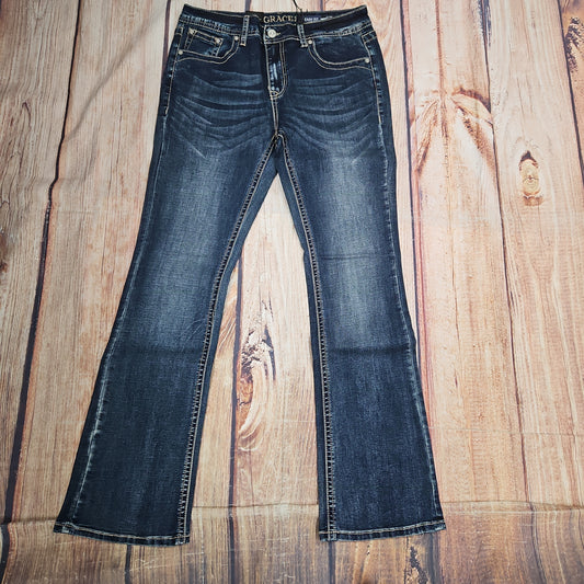 GRACE IN LA WOMEN'S BASIC MD BOOTCUT EB51838-32
