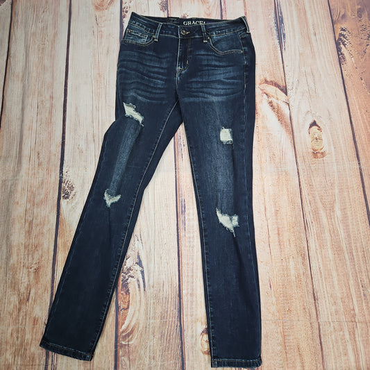 GRACE DARK DISTRESSED JEAN EN9521