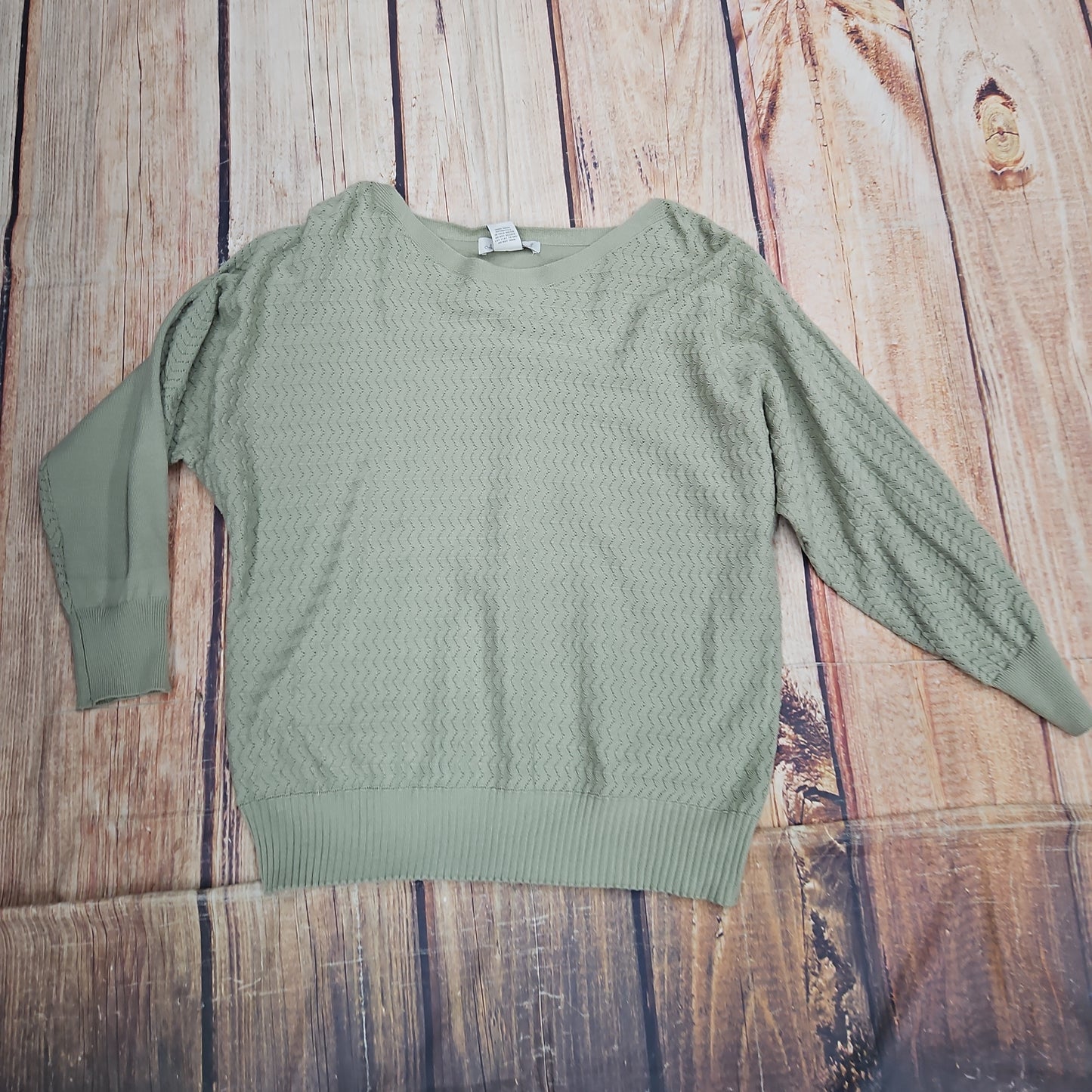 KEREN HART SAGE LIGHTWEIGHT SWEATER