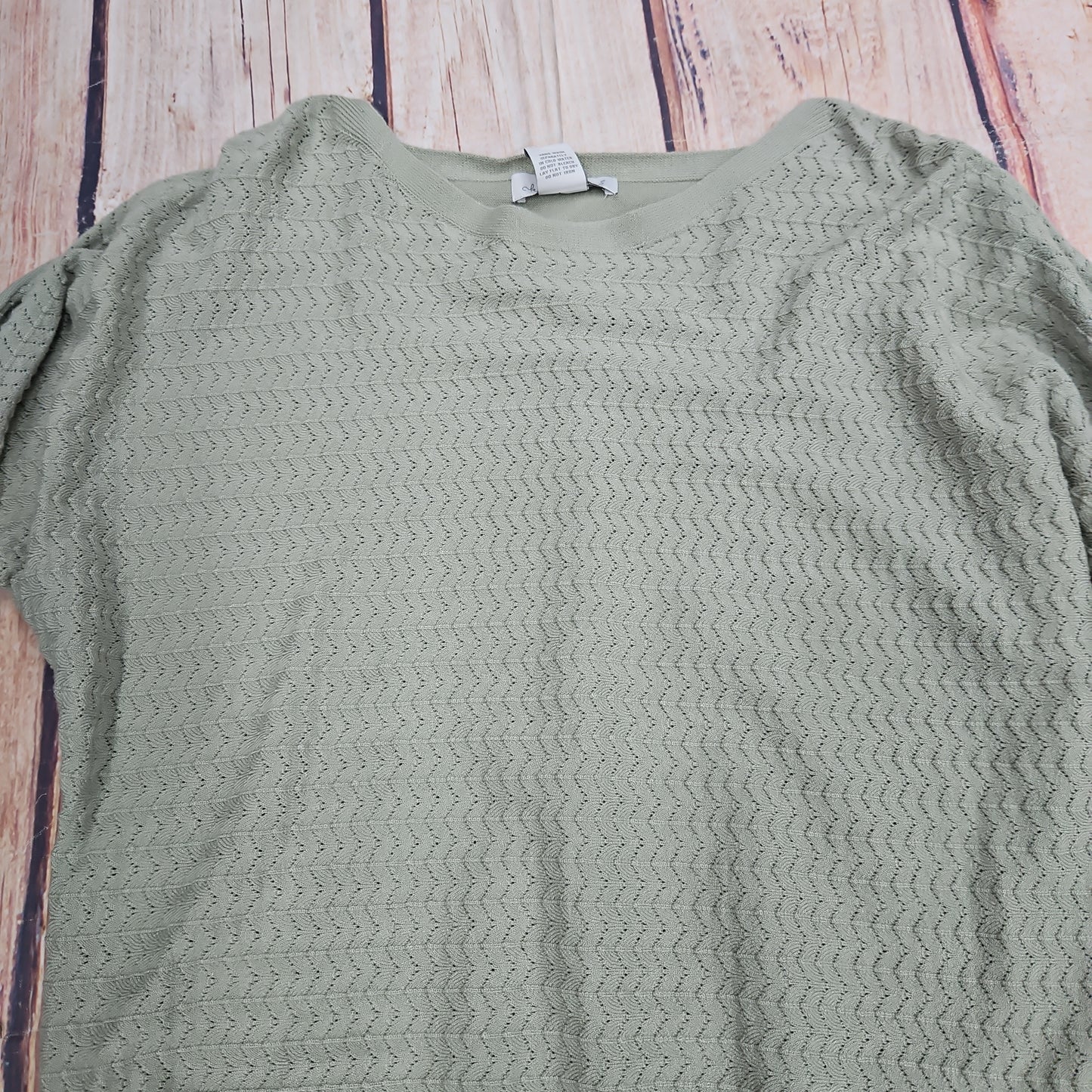 KEREN HART SAGE LIGHTWEIGHT SWEATER