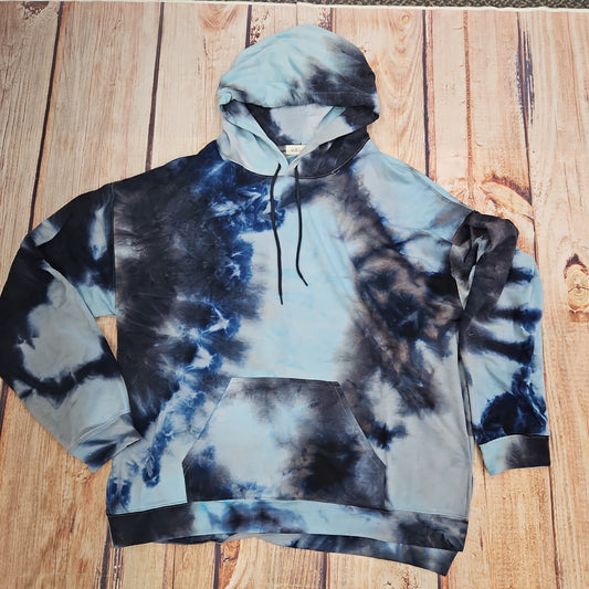 ASHLEY CLOTHING BLUE TYE DYE HOODIE 30849