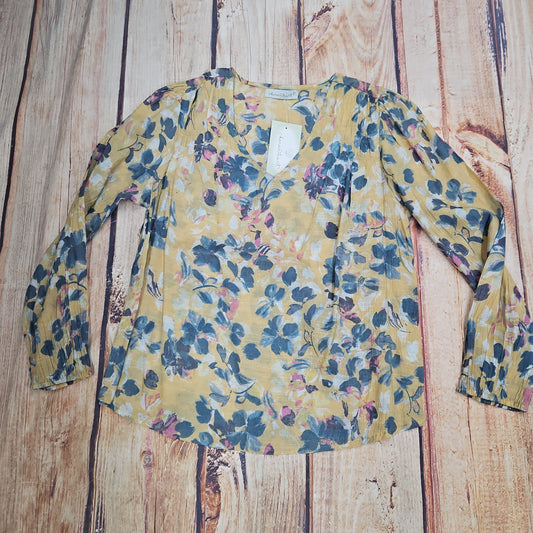 KEREN HART YELLOW FLORAL BLOUSE