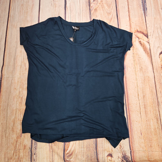 ANGIE VNECK KNIT TOP X2K05 PEACOCK