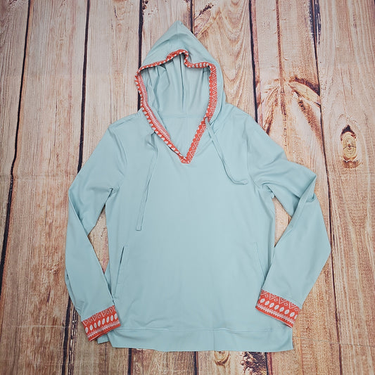 OLD RANCH BASIS HOODIE- CRYSTAL BLUE CLEARANCE