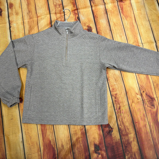 FLAG AND ANTHEM FA26KT7754W TAUPE BRADNER 1/4 ZIP QUILTED PULLOVER