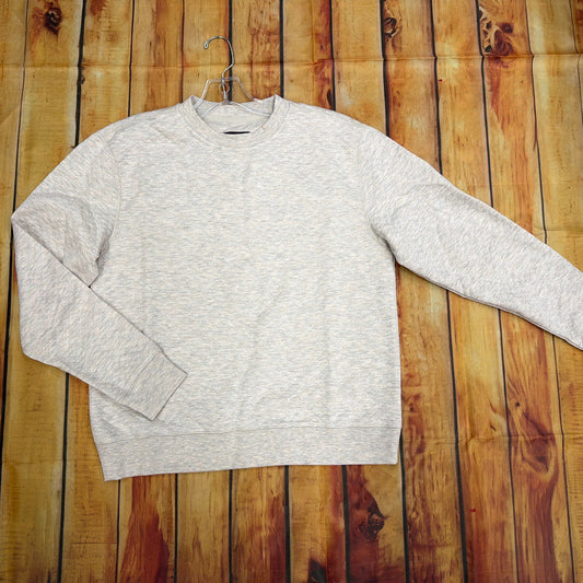 FLAG AND ANTHEM FA26KT7747W OATMEAL HEATHER BRADNER QUILTED CREW NECK