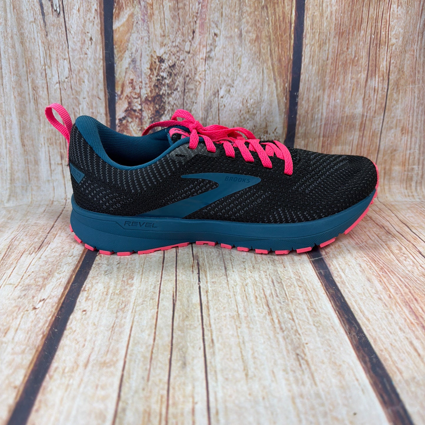 CLEARANCE Brooks 120361-061 Revel 5 Black/Blue/Pink Women's