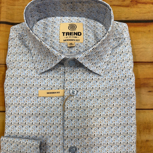 FX FUSION T1630 TREND LONG SLEEVE GEO PRINT