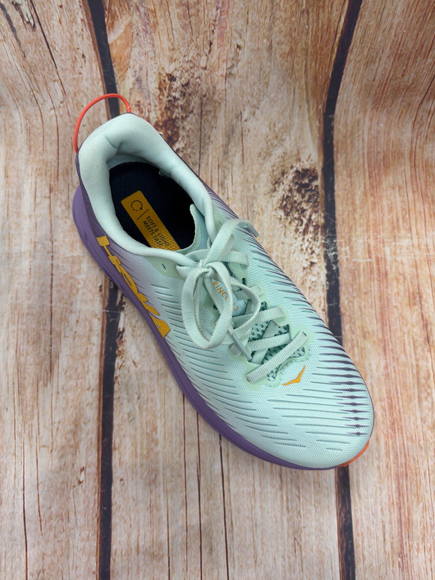 CLEARANCE Hoka 1119396/BGCV W Rincon 3 Mint/Purple/Yellow Women's