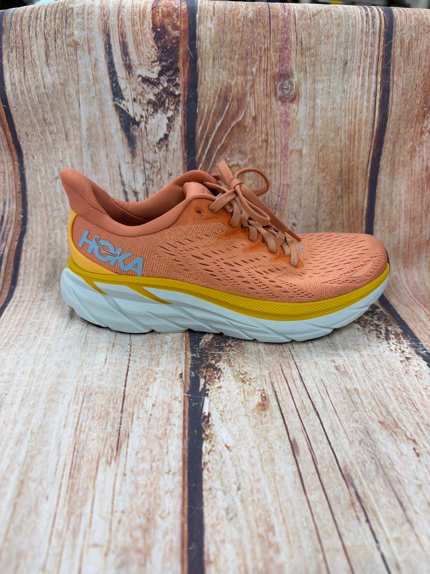CLEARANCE Hoka 1119394/SBSCR Clifton 8 Sun Baked/Shell Coral Women