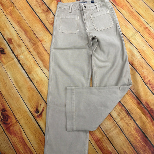 FLAG AND ANTHEM FA26PT2133W LIGHT KHAKI PACIFICA WIDE LEG STRETCH TERRY PANT