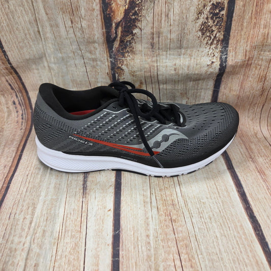 CLEARANCE Saucony S20579-30 Ride 13 Charcoal/Black/Red Men's