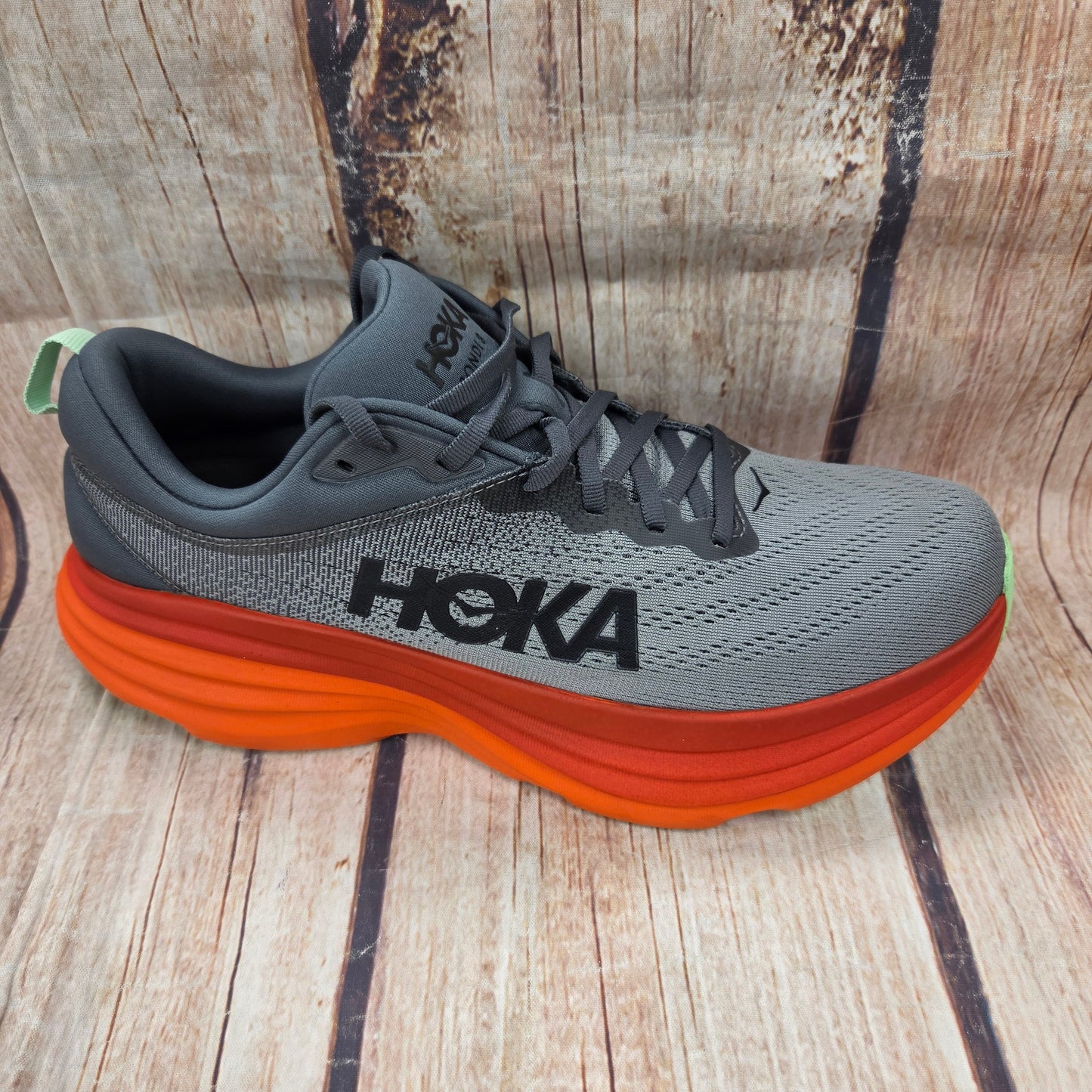 CLEARANCE Hoka 1123202-CFLM Bondi 8 Castlerock/Flame Men