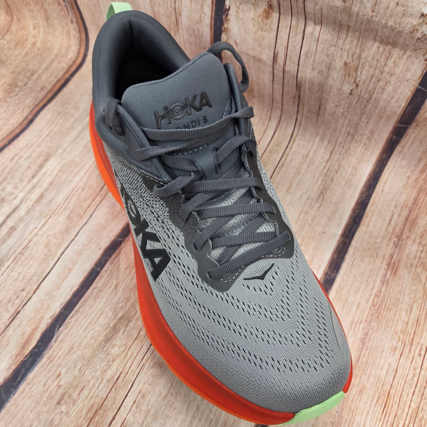 CLEARANCE Hoka 1123202-CFLM Bondi 8 Castlerock/Flame Men