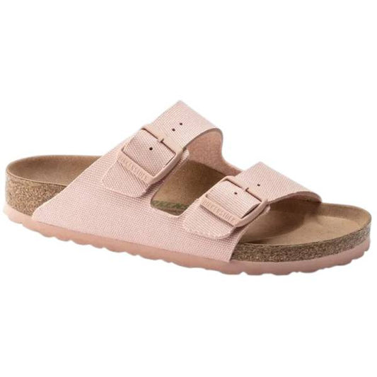 CLEARANCE Birkenstock 1021408 Arizona Rivet Logo Textile Vegan Canvas Soft Pink Women's #47