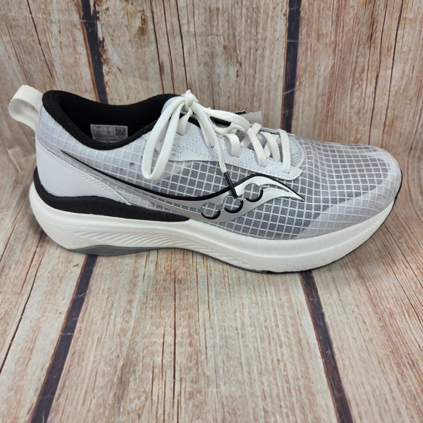 CLEARANCE Saucony S20820-11 Freedom Crossport White/Silver/Black Men's #2A