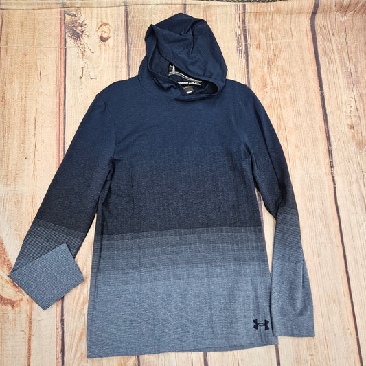 UA SEAMLESS LUX HOODIE-NAVY 1370447