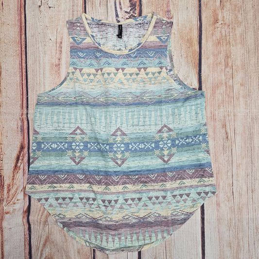 NORTH RIVER SLEEVELESS PRINT BURNOUT TANK NRL1396