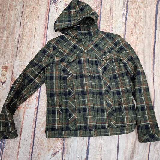 ETHYL JACKET PLAID HOODIE