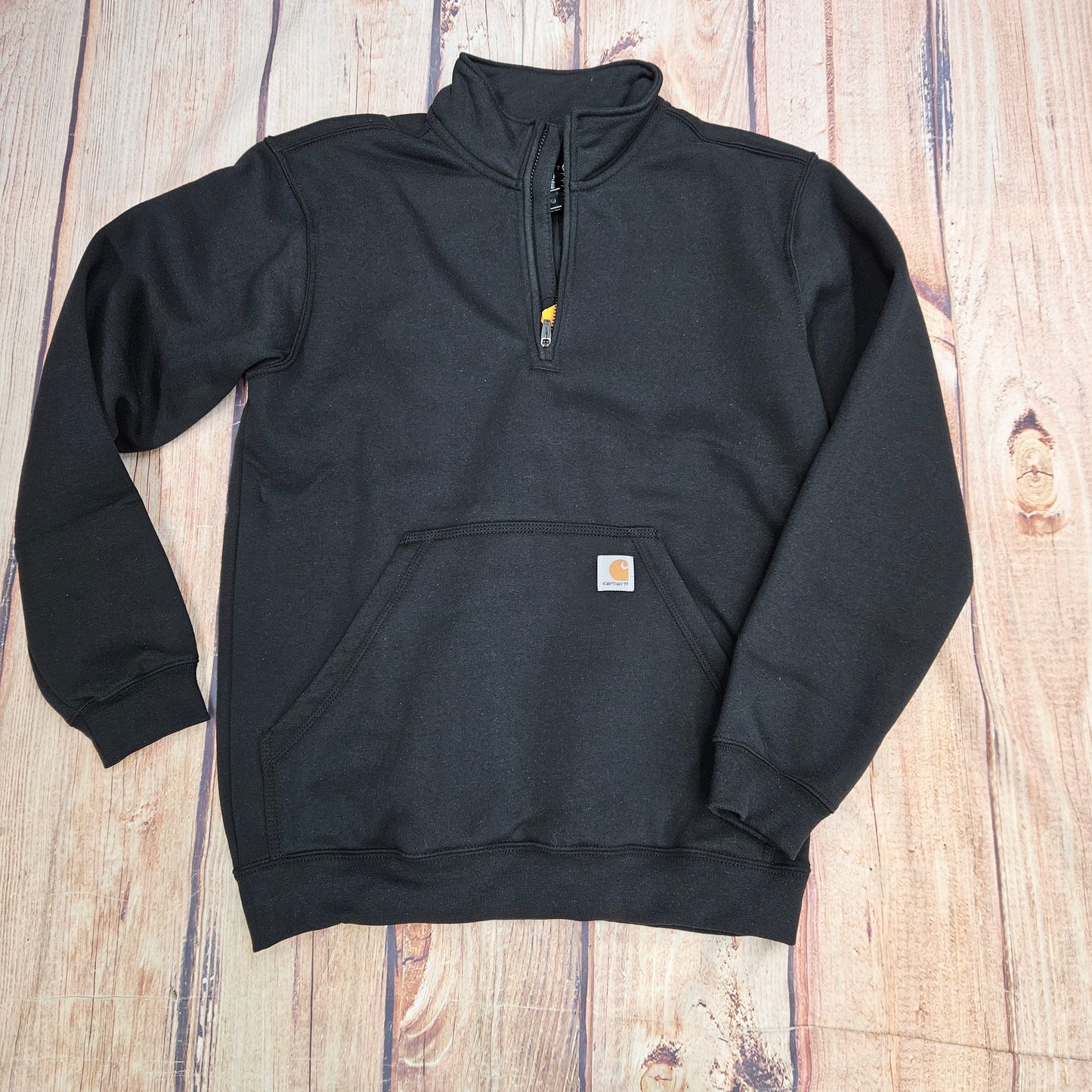 CARHARTT LOOSE FIT QUARTER ZIP MOCK NECK SWEATSHIRT 105294-BLK