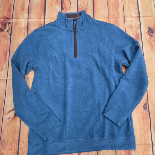 FX FUSION CASHMERE SOFT TOUCH 1/4 ZIP DEEP LAKE