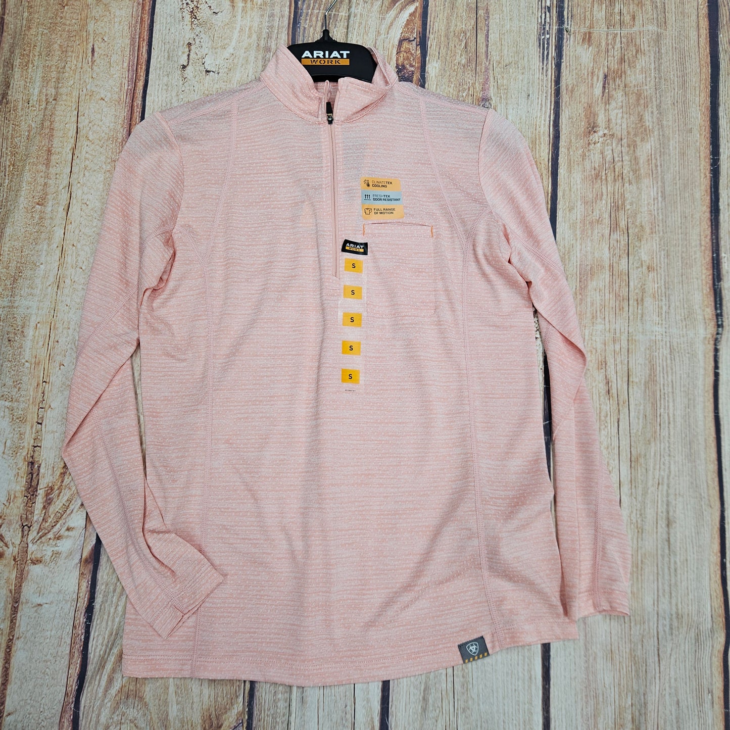 ARIAT WMNS REBAR EVALUTION 1/2 ZIP LS TOP 10055226
