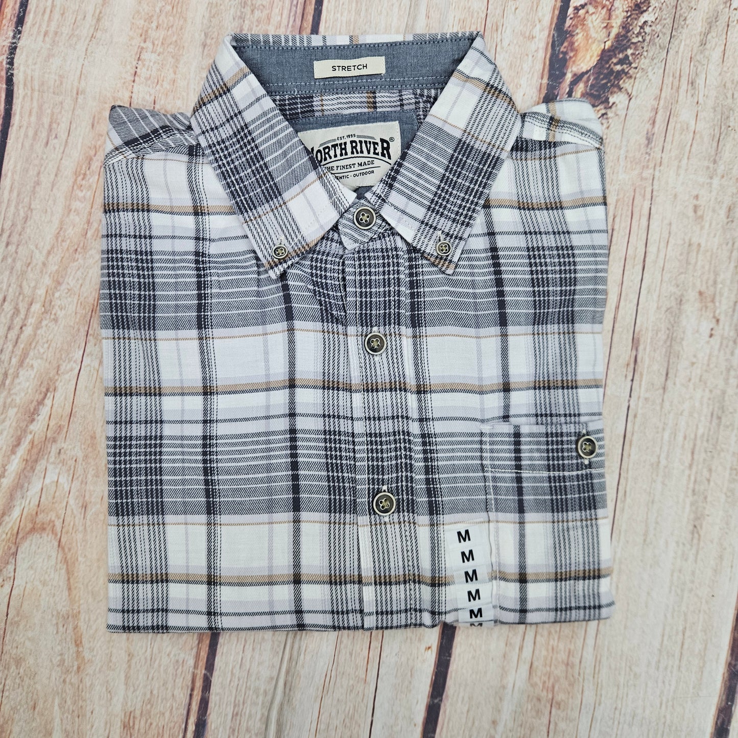 NORTH RIVER BASIC TWILL PLAID MOONSTRUCK NRM5353
