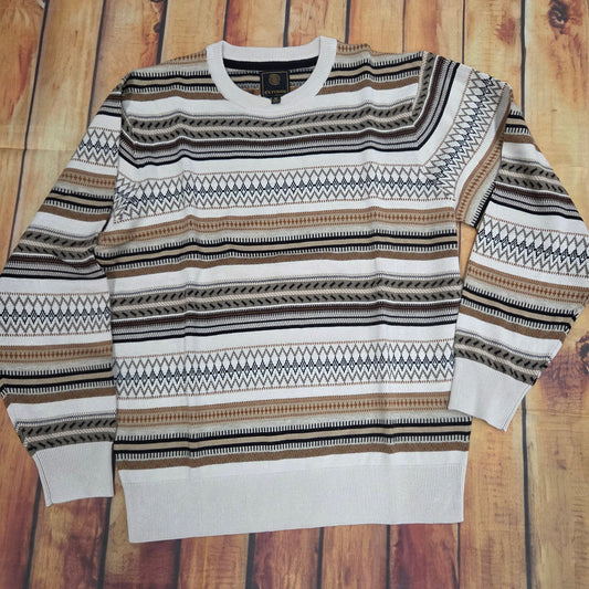 FX FUSION OATMEAL ALL OVER NOVELTY SWEATER 13066