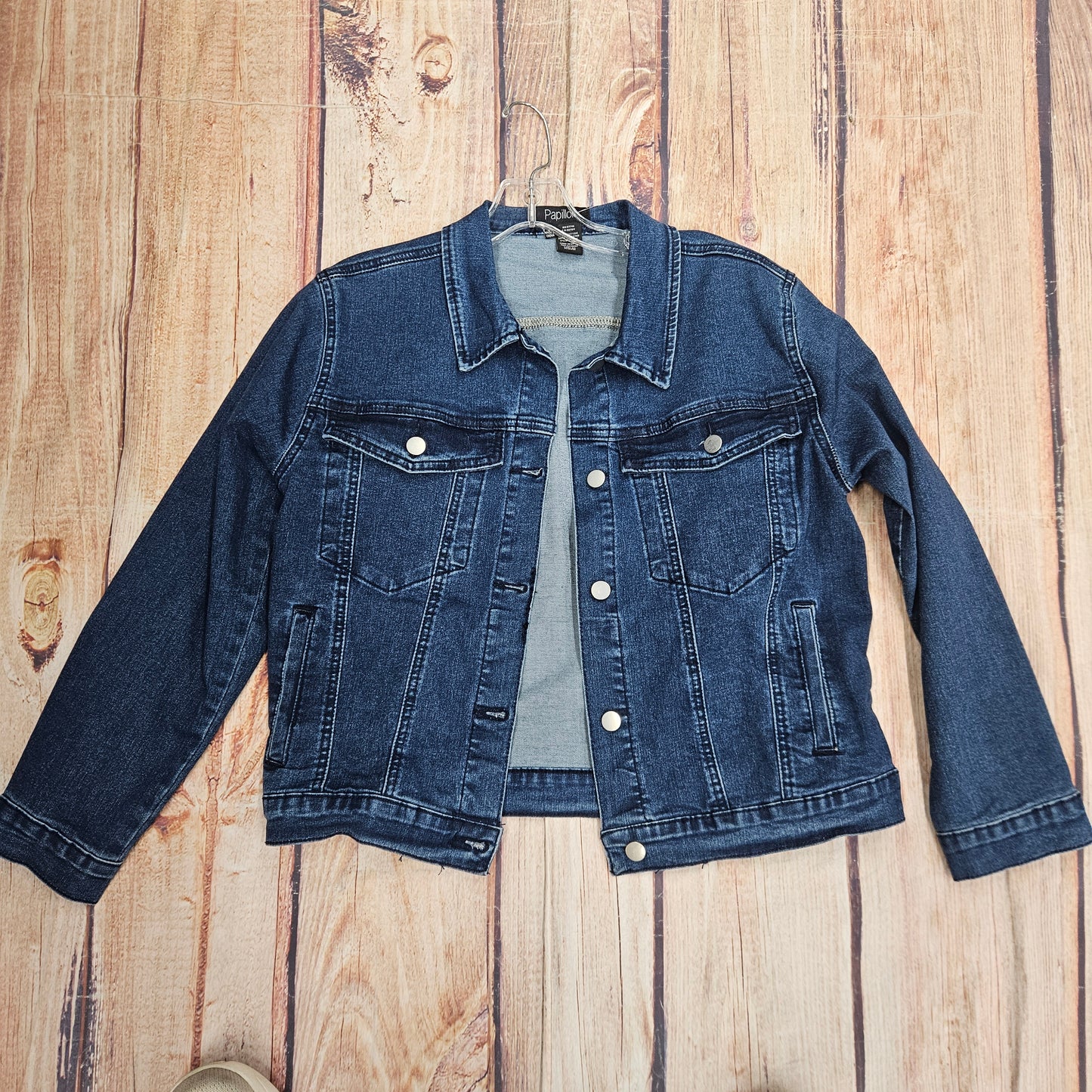 PAPILLON COTTON DARK DENIM JACKET