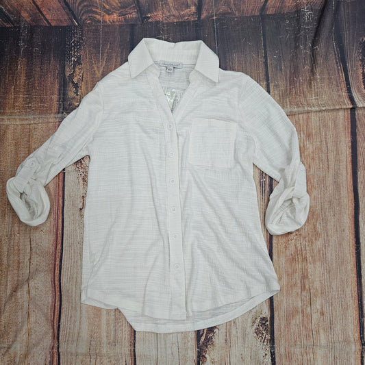 KERENHART  WHITE  3/4 LENGTH SHIRT 28009