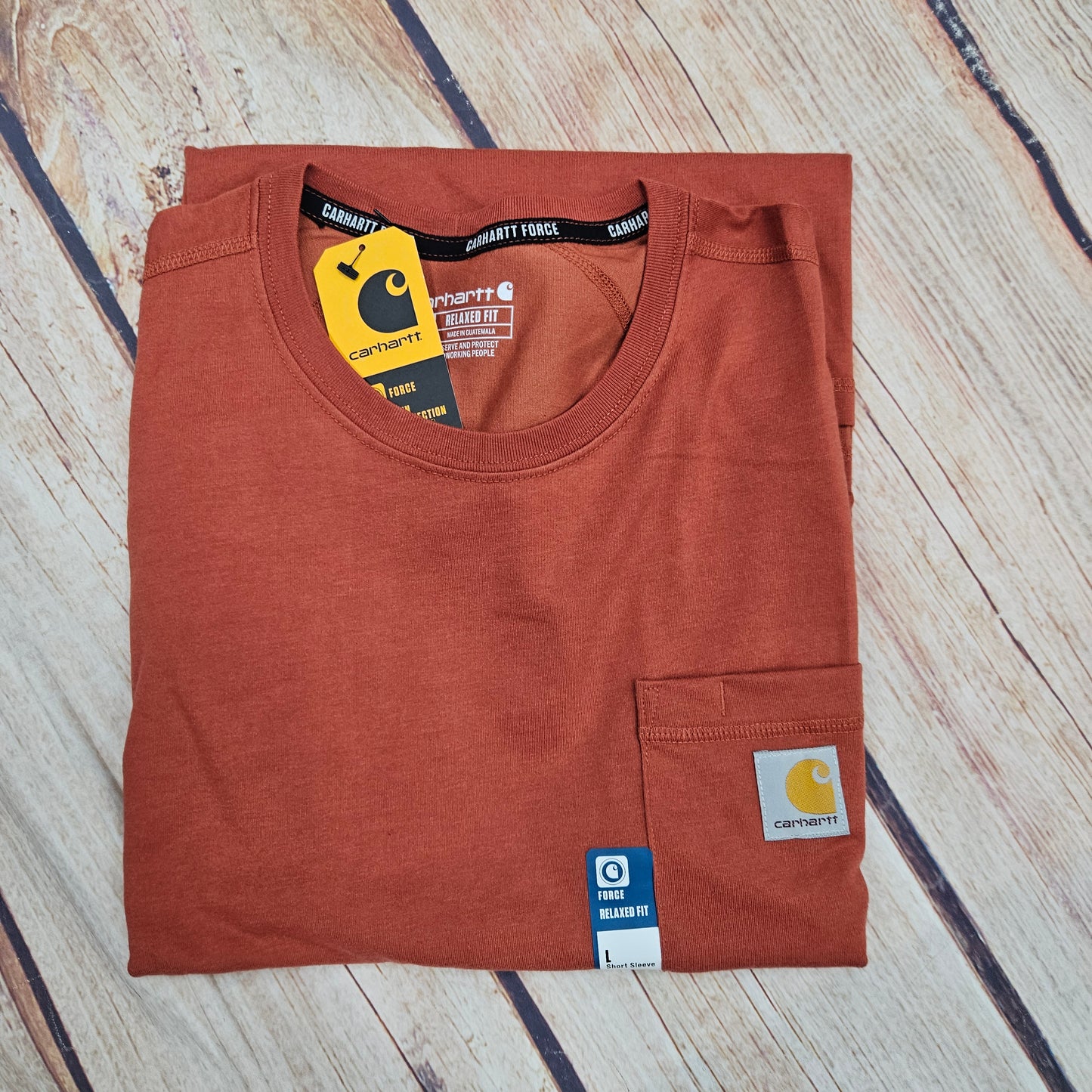 CARHARTT FORCE RLXD FIT MW SS PKT T 106652-RB6