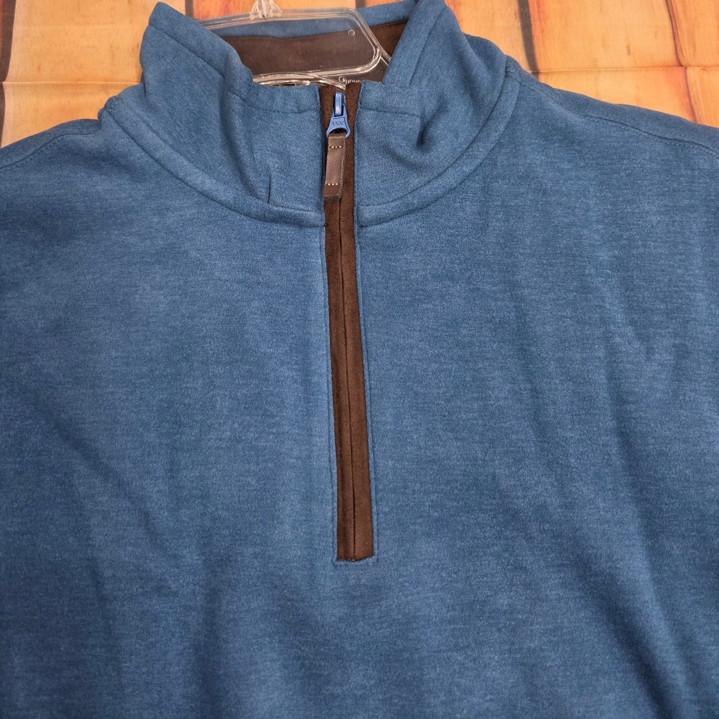 FX FUSION CASHMERE SOFT TOUCH 1/4 ZIP DEEP LAKE