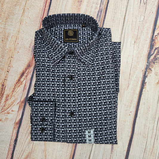 F/X FUSION LS STACKED TRIANGLE PRINT FW10026
