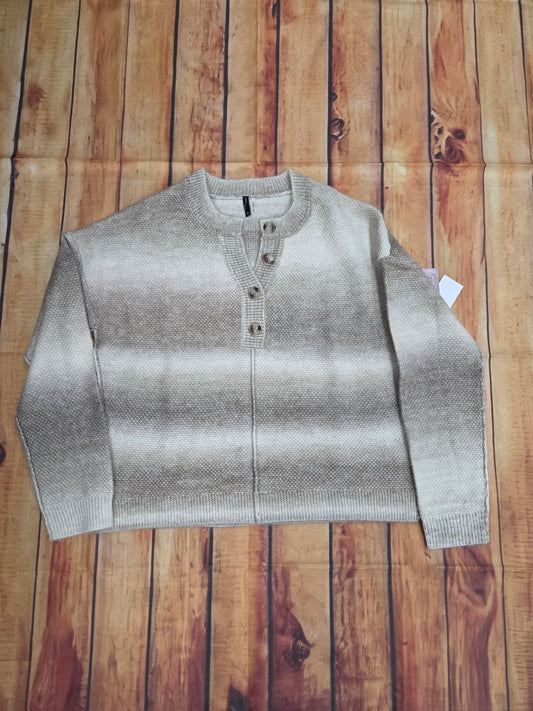 NORTH RIVER CAPE COD SWEATER HENLEY NRL9101-LATTE