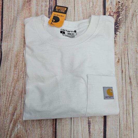 CARHARTT LSE FIT POCKET TEE K87 -WHT