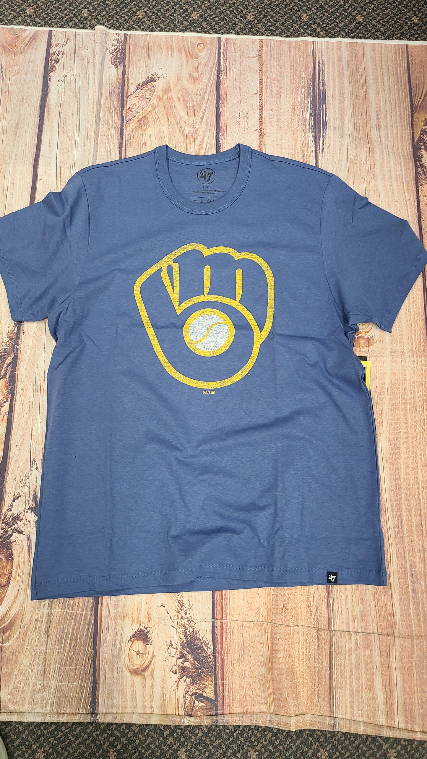 47 BRANDS MILWAUKEE BREWERS CADET BLUE TEE 533652