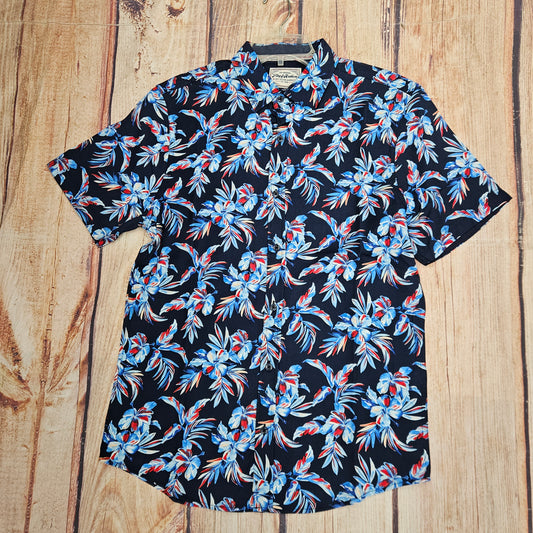 FLAG & ANTHEM LORIS SS AMERICAN FLORAL BUTTON UP SHIRT SP26WS3123