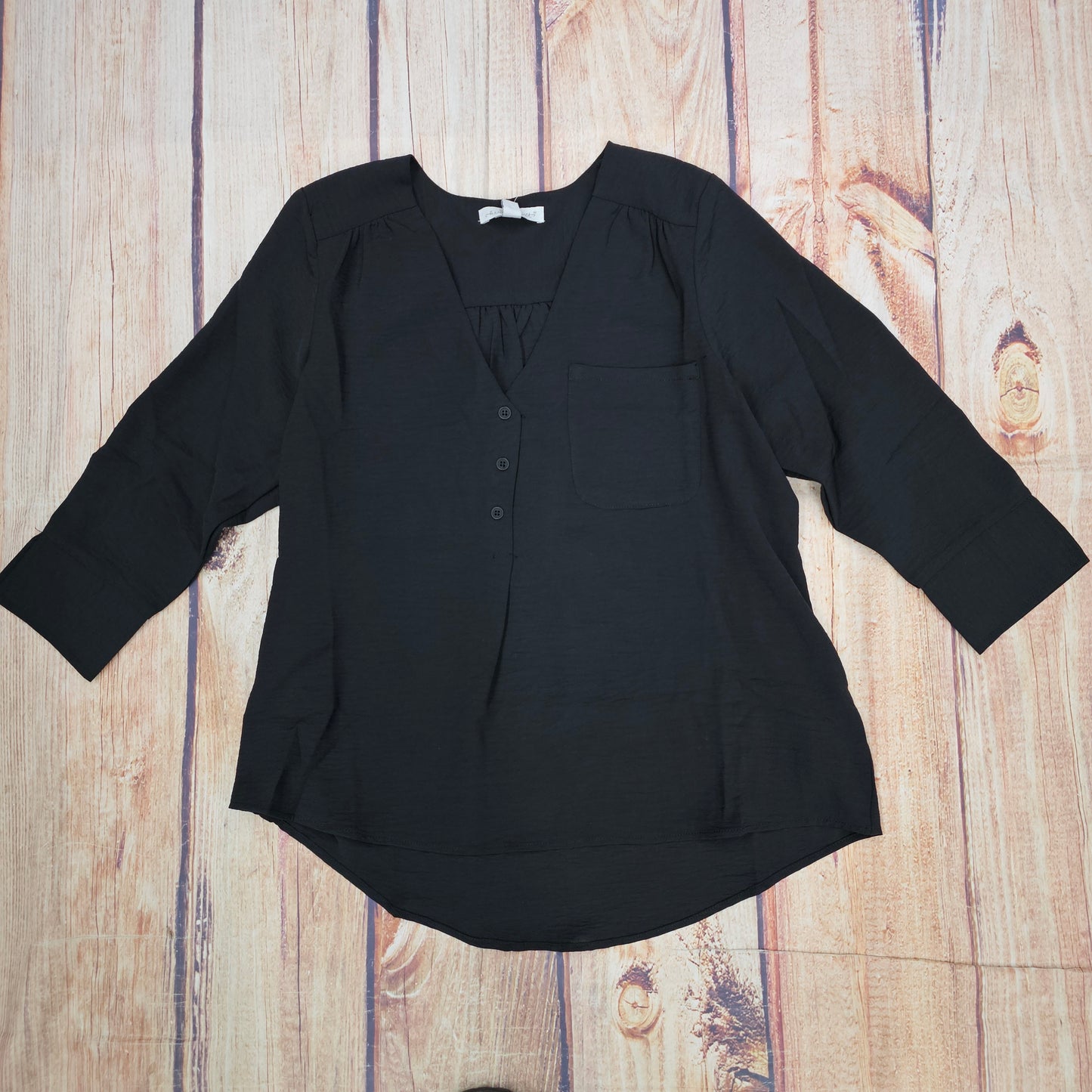 KEREN HART BLACK BLOUSE 77034