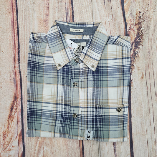 NORTH RIVER BASIC TWILL PLAID LILY PAD NRM5353