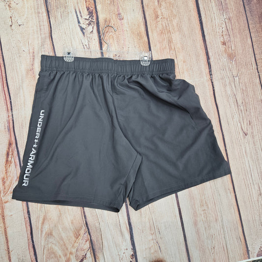 UA WOVEN MENS GRAY SHORTS 1383356